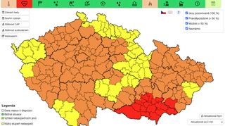 Extrémní zátěž. Meteorologové vydali nejvyšší stupeň výstrahy pro jižní Moravu